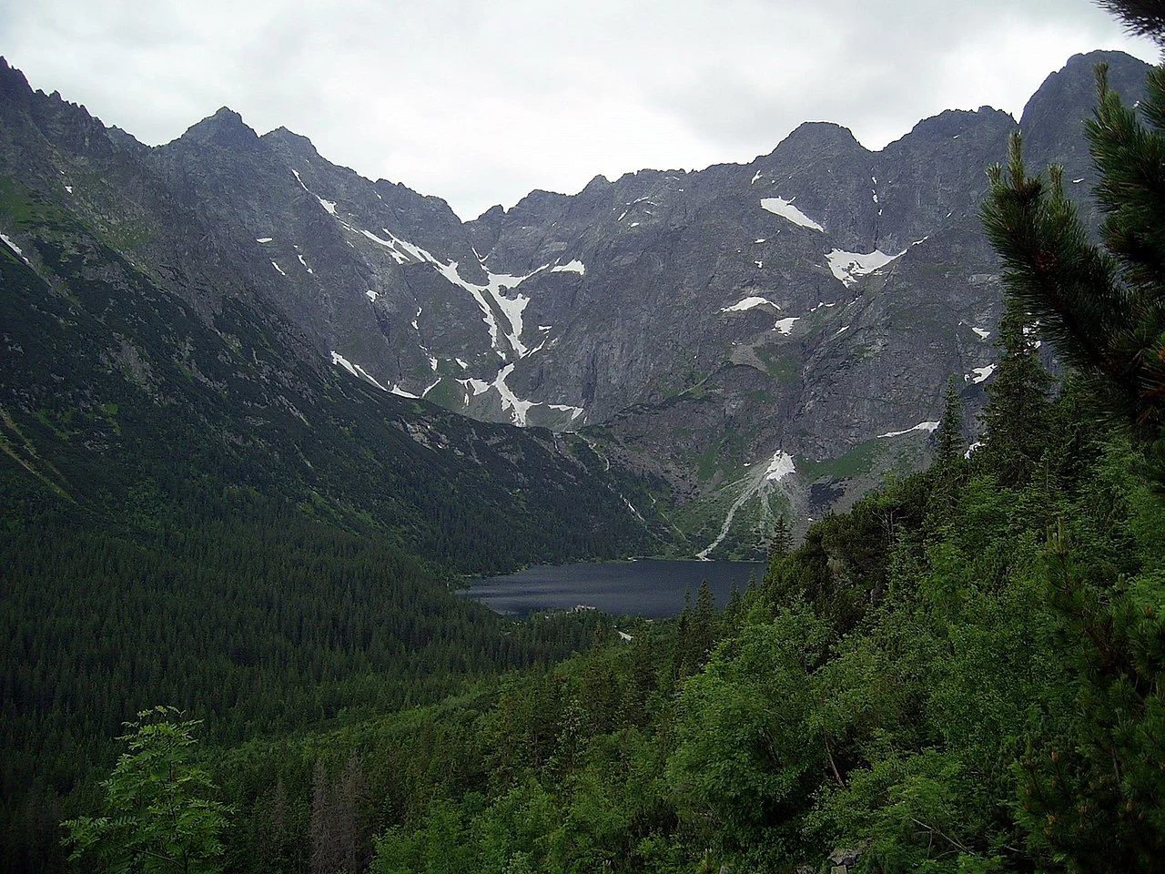 Widok znad Morskiego Oka