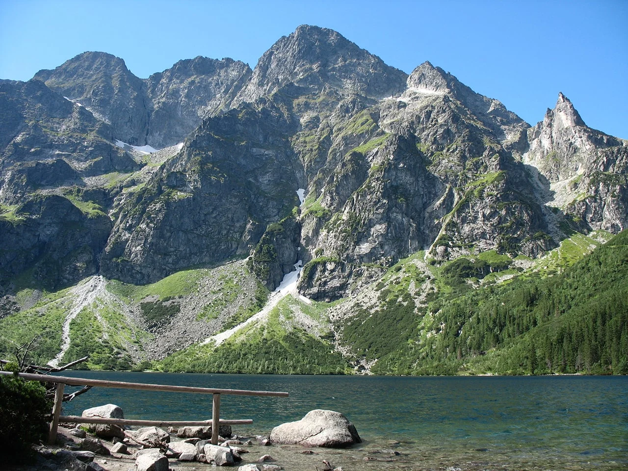 Morskie Oko od strony schroniska
