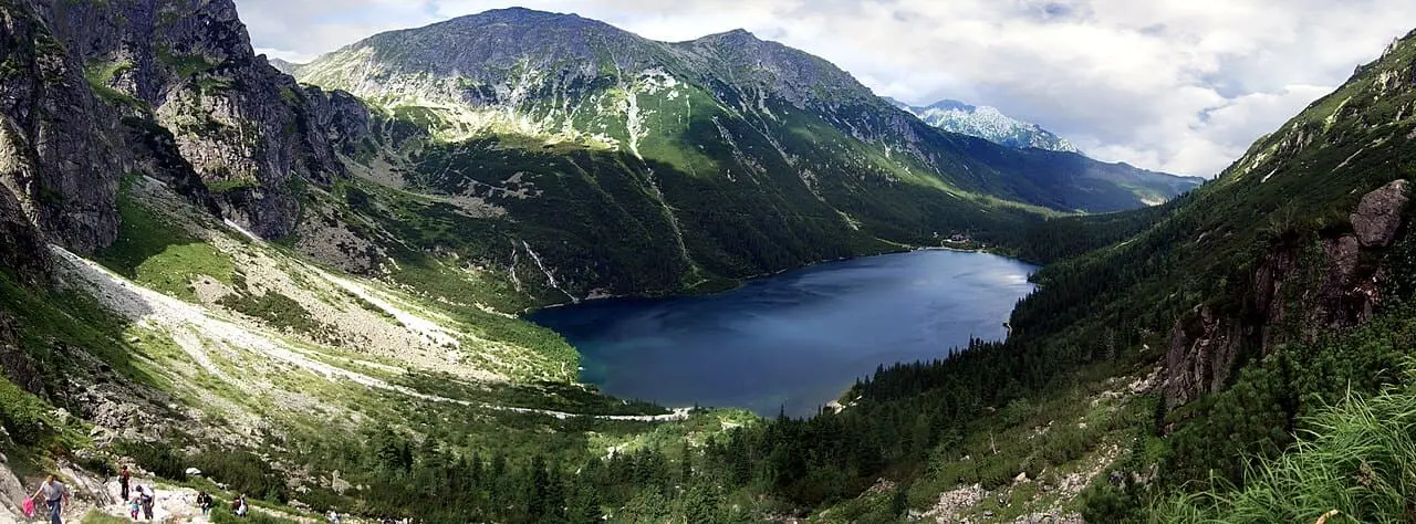 Morskie Oko – widok znad Czarnego Stawu