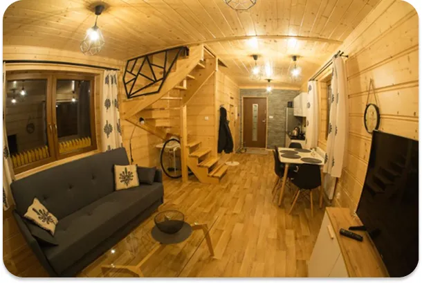 Cabins Under the Ski Jump