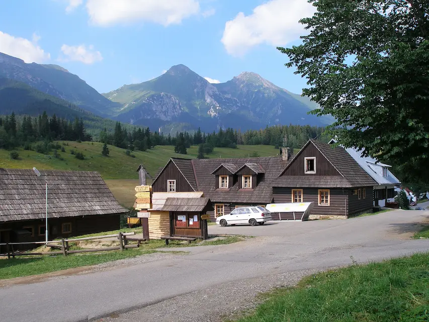 Ždiar with the Belianske Tatras in the background